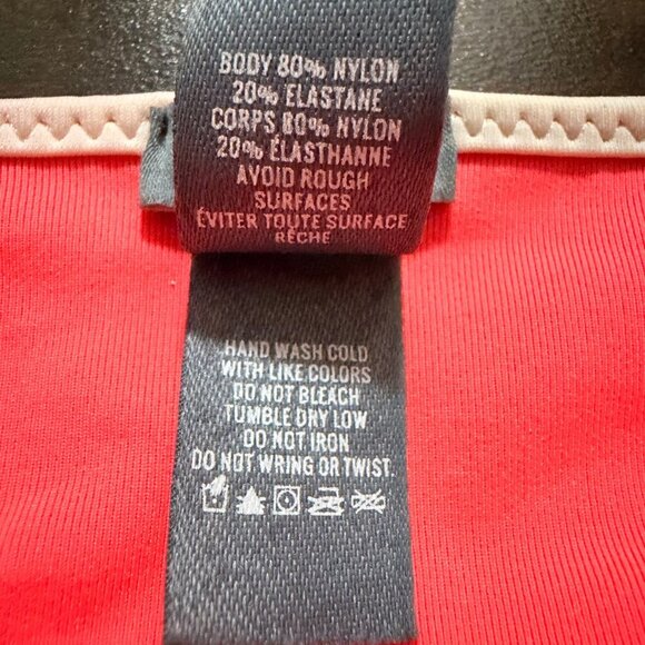 💖 Aerie Hot Pink Ruched Bikini Set with Contrast Trim (Top XL / Bottom M) - Picture 8 of 11